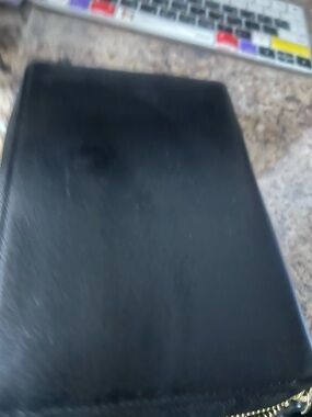 kate spade Black Leather Home Office Planner